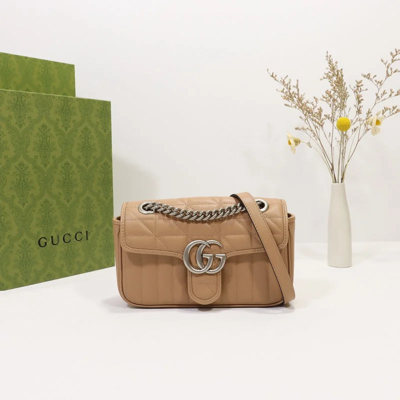 Ladies Gucci shoulder bags with a magnetic - closure flapBC - GUCCI BAG - 071