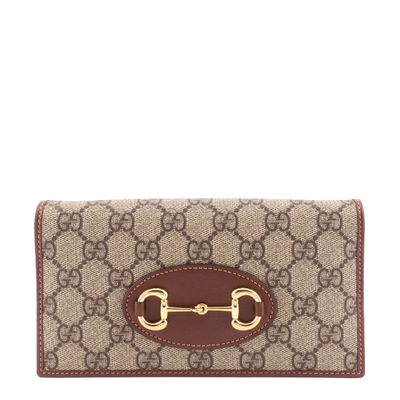 Gucci Marmont bags for women with quilted leather exteriorsHorsebit 1955 GG Supreme Canvas Wallet on Chain Bag