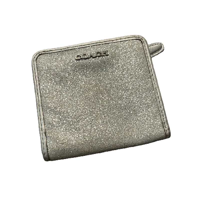 Coach handbags with a perforated leather detail for a breathable and unique designWallet Designer By Coach, Size: Small