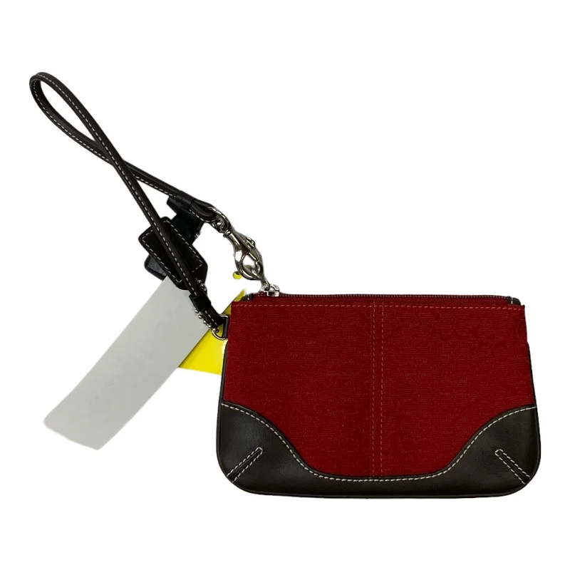 Coach Rogue bags featuring the signature C - hardware for a branded lookWristlet Designer By Coach, Size: Small