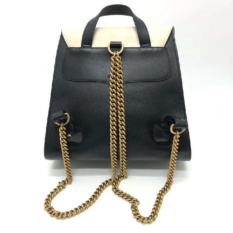 Women Gucci Sylvie bags featuring the signature web stripeGUCCI Backpack 432266 leather black Studs Animalie Women Used