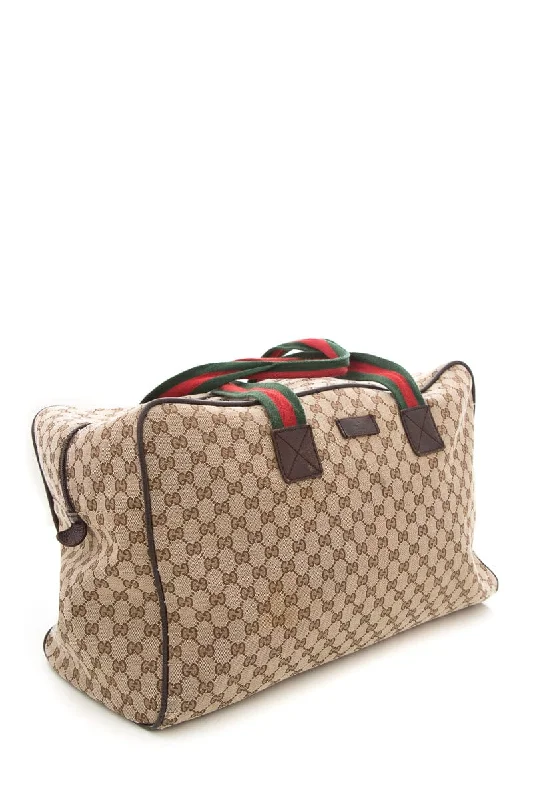 Gucci crossbody bags for women with adjustable leather strapsVintage Gucci Monogram GG Canvas Duffle