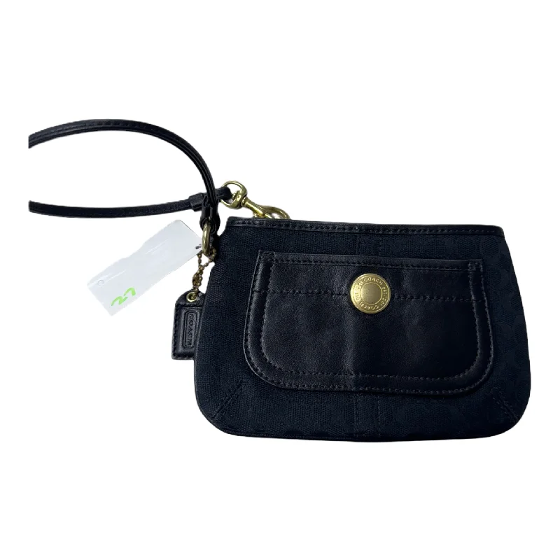 Coach bags with a detachable mobile phone holder for on - the - go useWristlet Designer By Coach, Size: Small