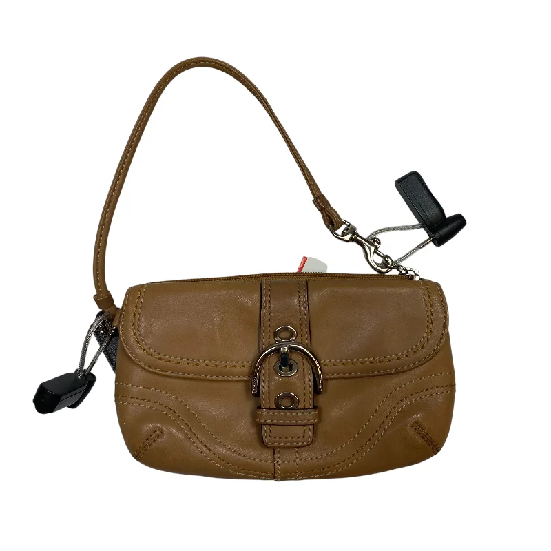 Coach Borough bags with a contrast - stitched handle for a unique lookWristlet Designer By Coach, Size: Small