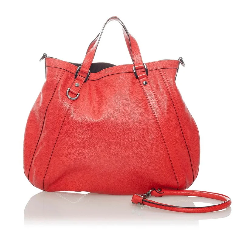 Gucci tote bags for women with a spacious interiorGucci Abbey HandBag Shoulder Bag 268641 Red Leather Ladies Gucci