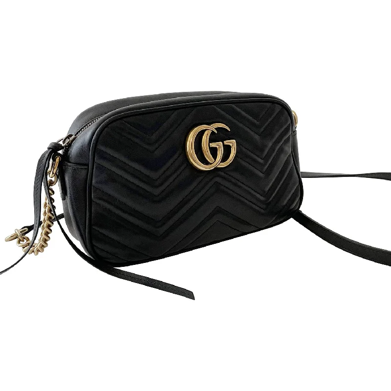 Women Gucci crossbody bags with a keychain holderGucci GG Marmont Small Matelassé Shoulder Bag