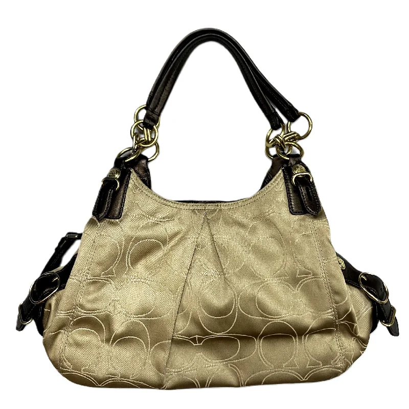 Ladies Coach Rogue bags with a star - shaped charm for a playful touchHandbag Designer By Coach, Size: Medium