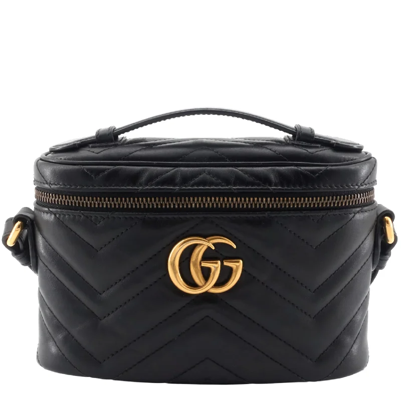 Gucci Dionysus bags for women with tiger - head claspsGG Marmont Mini Vanity Leather Crossbody Bag