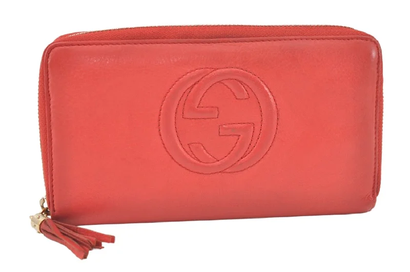 Ladies Gucci Dionysus bags in a pastel colorAuthentic GUCCI SOHO Long Wallet Purse GG Tassel Leather 308280 Orange 6873K