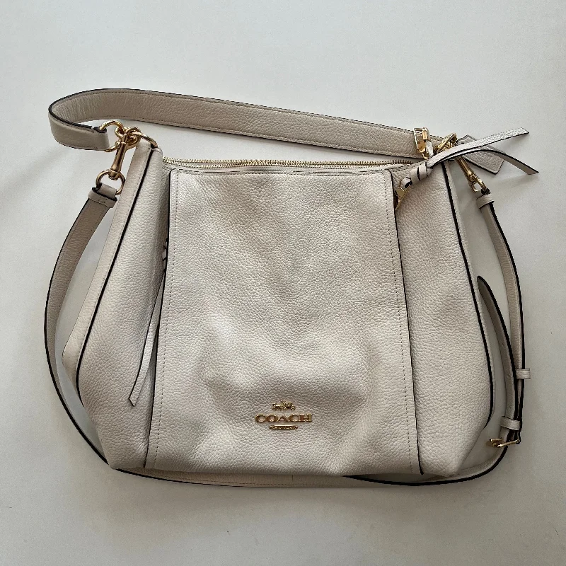 Coach Borough bags with a contrast - stitched handle for a unique lookHandbag Designer By Coach, Size: Large