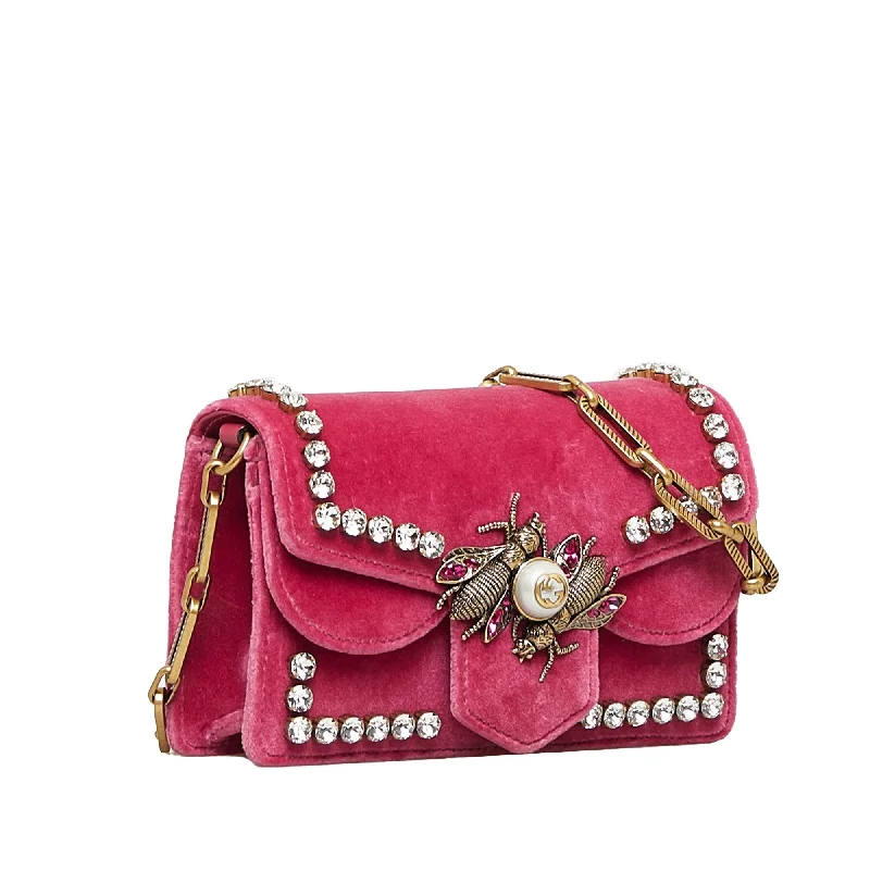 Gucci Dionysus bags for women with tiger - head claspsGucci Broadway Velvet Crossbody Bag (rebUun)