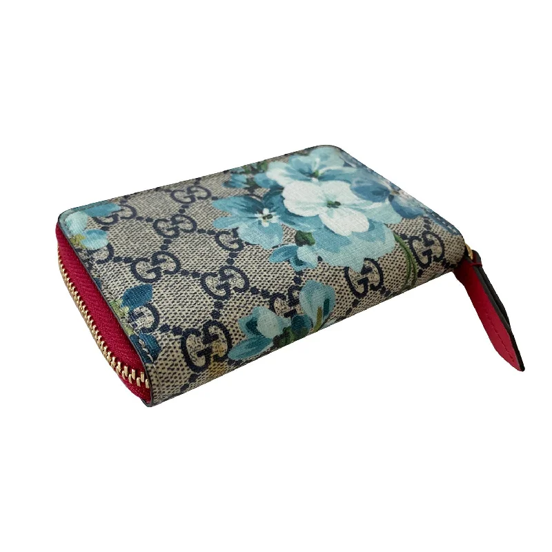 Women Gucci bags with a detachable mirror insideGucci Blooms Zipper Card Case