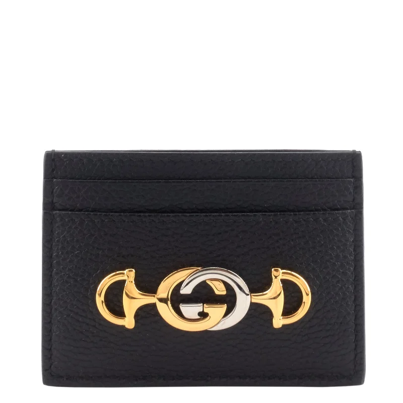 Gucci tote bags for women with a water - resistant coatingZumi GG Horsebit Cardholder