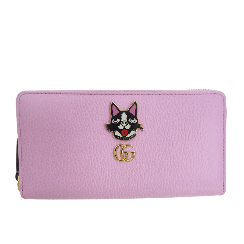 Gucci backpacks for women with a padded laptop compartmentGucci 499337 GG Marmont Bosco Zip Around Wallet Round Purse Light Pink Dog Boston Terrier