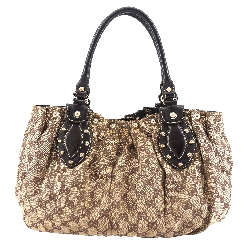 Gucci crossbody bags for women with adjustable leather strapsPelham Medium Monogram Canvas Studded Hobo Bag