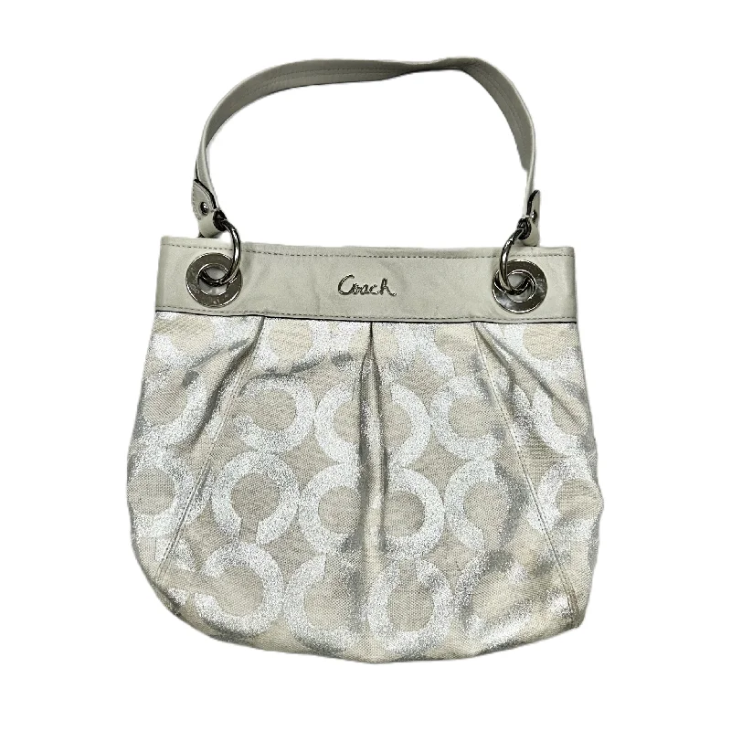 Ladies Coach Tabby bags with a textured leather surface for a more tactile lookHandbag Designer By Coach, Size: Medium