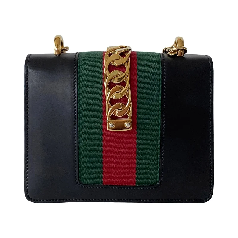 Gucci Marmont bags for women with quilted leather exteriorsGucci Sylvie Leather Mini Chain Bag