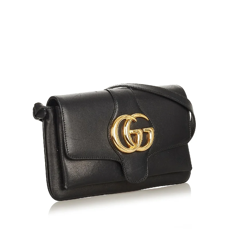 Gucci tote bags for women with a printed Gucci logoGucci Arli Leather Crossbody Bag (25155)