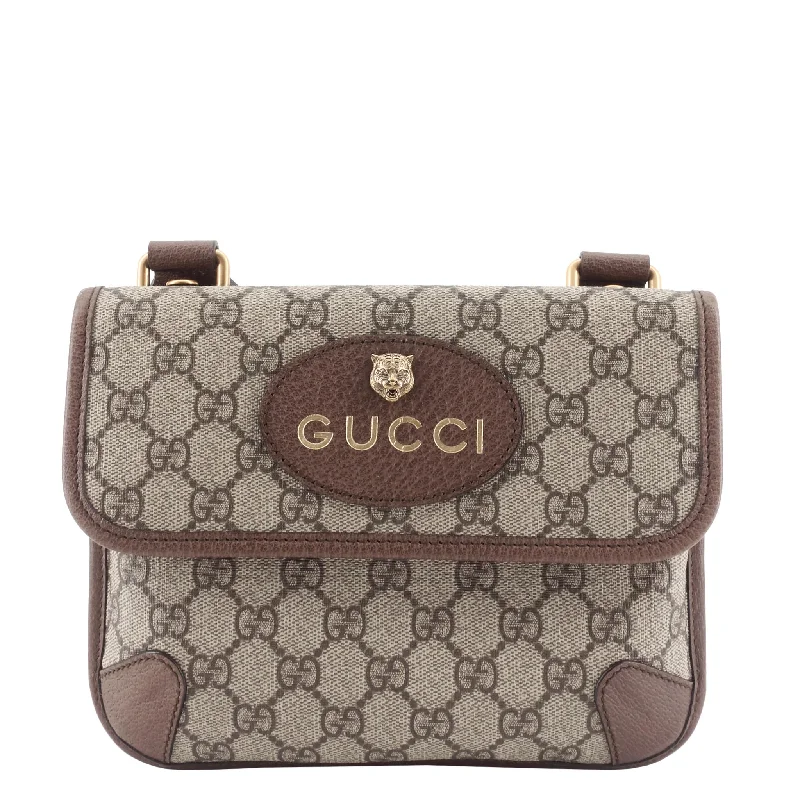 Gucci tote bags for women with a double - handle designNeo Small Vintage GG Supreme Canvas Messenger Bag