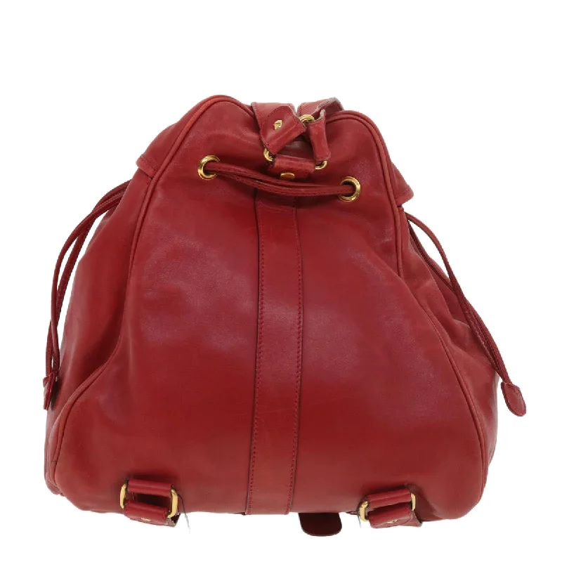 Ladies Gucci shoulder bags with a single - handle designGucci Backpack Leather Red 003580008  am4132