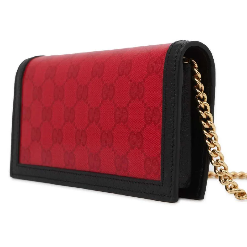 Gucci handbags for women with a back - zip pocketGucci Adidas Collaboration Chain Wallet