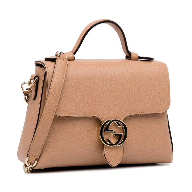 Ladies Gucci Dionysus bags with a detachable shoulder strapGucci Dollar Calf Interlocking G Satchel (DcmVxL)