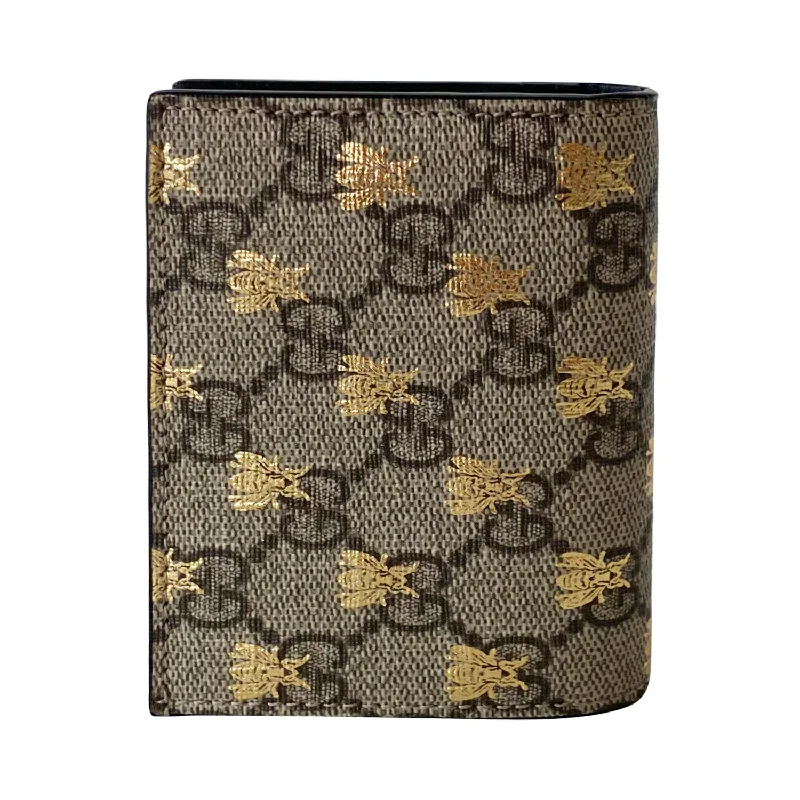 Women Gucci Sylvie bags with a monogram - embossed leatherGucci Animalier Bee Card Case