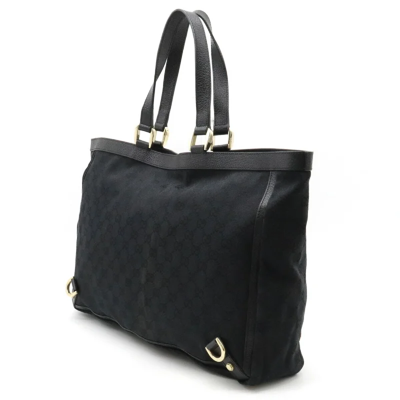 Ladies Gucci Dionysus bags with a chain - link shoulder strapGucci Abbey GG Canvas Tote Bag Shoulder Leather Black 141472