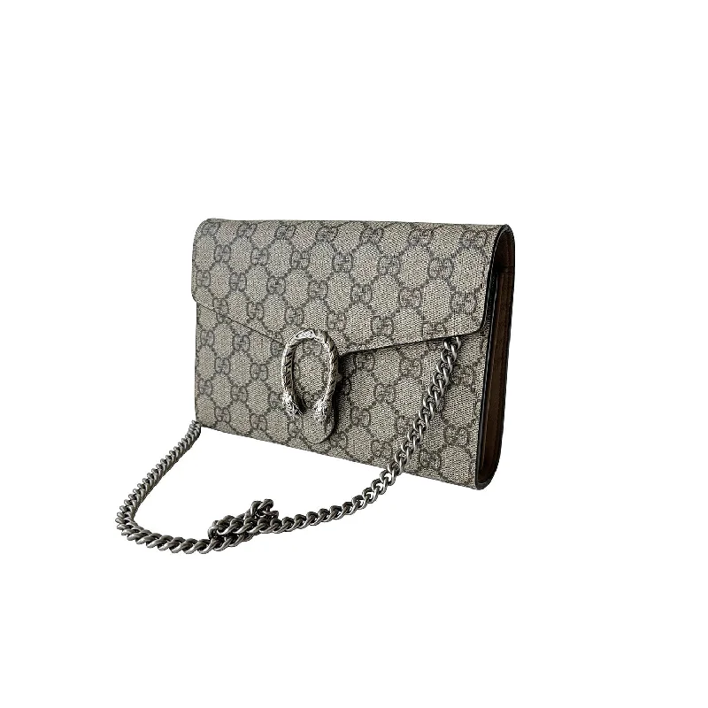 Small - sized Women Gucci shoulder bags for evening outingsGucci Dionysus Mini Supreme Chain Wallet