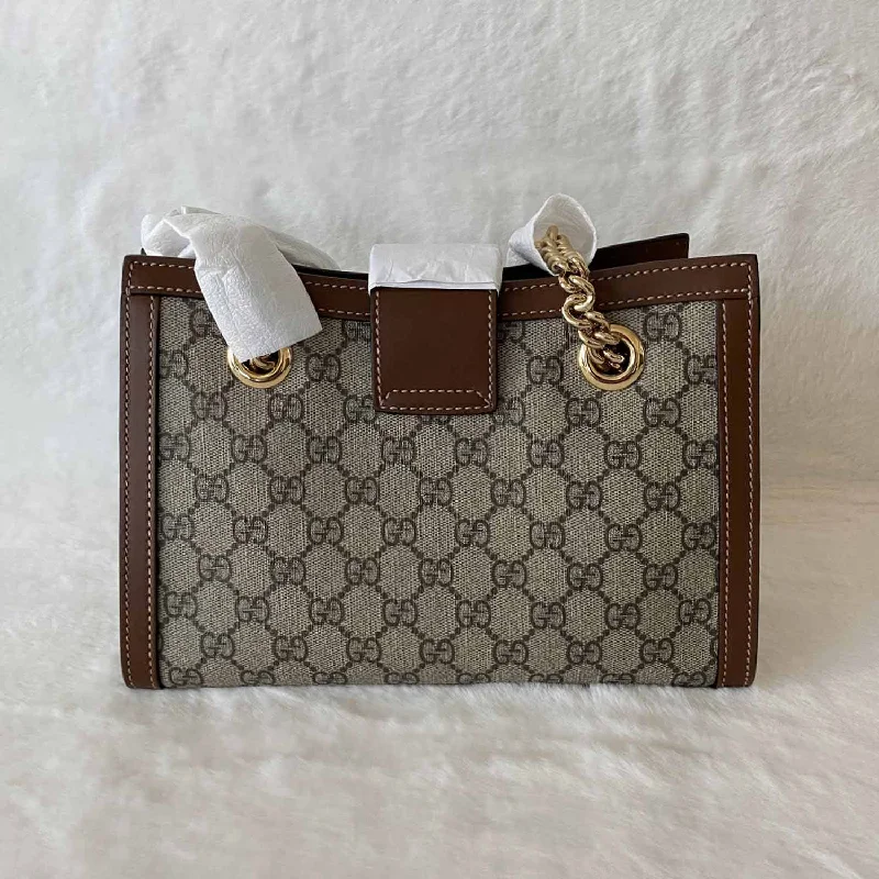 Women Gucci Sylvie bags with a leather - wrapped handleGucci Padlock Small GG Supreme Shoulder Bag