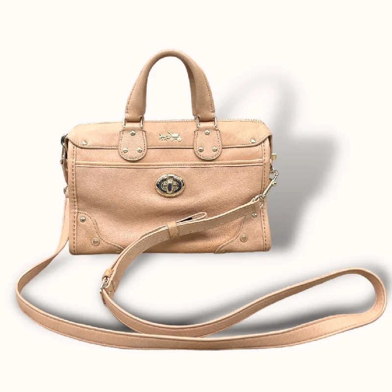 Coach Borough bags with a structured silhouette and a magnetic - snap closureHandbag Coach, Size Medium