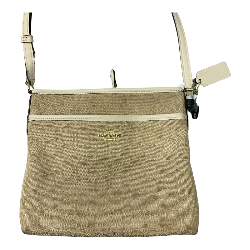 Coach handbags with a metal - framed clasp for durability and styleCrossbody Designer By Coach, Size: Medium