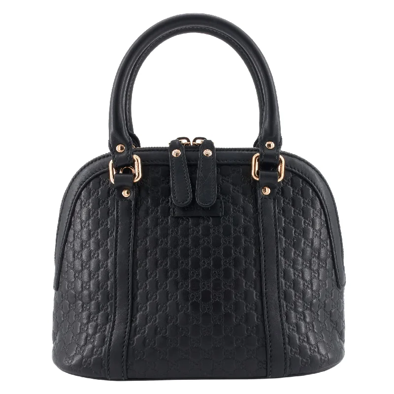 Gucci backpacks for women with a sleek silhouetteDome Mini Microguccissima Leather Bag