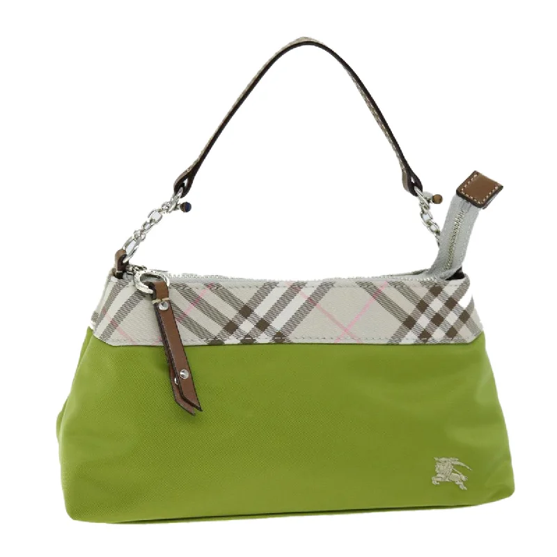 Minimalist Burberry Bags for a Sleek LookBURBERRY Nova Check Accessory Pouch Nylon Beige Green Auth hk1323