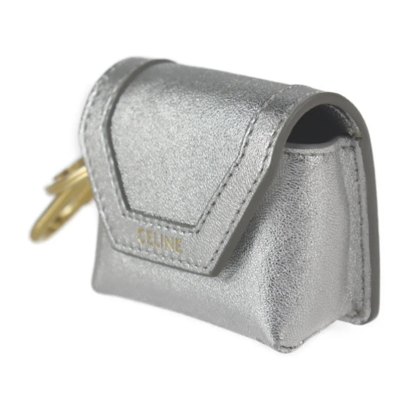 Celine Envelop Airpods Keyring Envelope key ring holder 1GH403DPS.36AG lambskin silver gold metal fittings earphone case