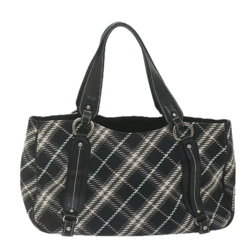 Sporty Burberry Bags for Athletic ActivitiesBURBERRY Nova Check Blue Label Tote Bag Canvas Black  hk1018