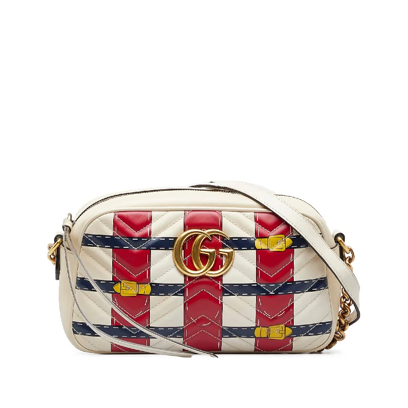 White Gucci GG Marmont Crossbody