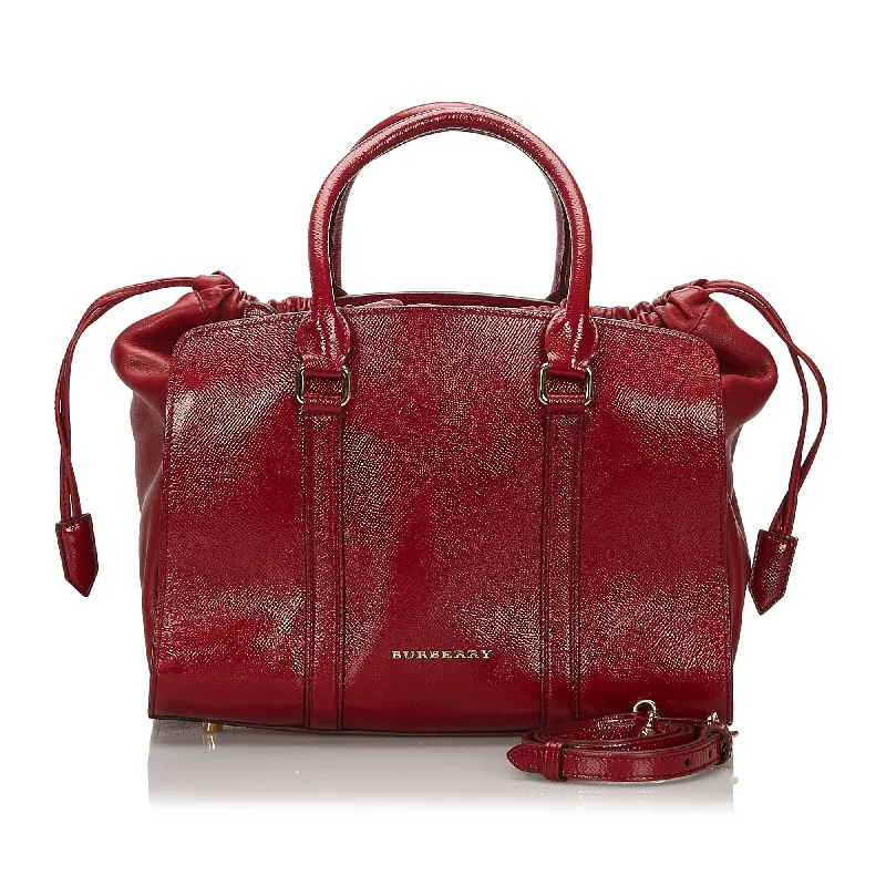 Soft Leather Burberry Duffel Bags for Weekend TripsBurberry Red Bordeaux Others Leather Dinton Satchel United Kingdom