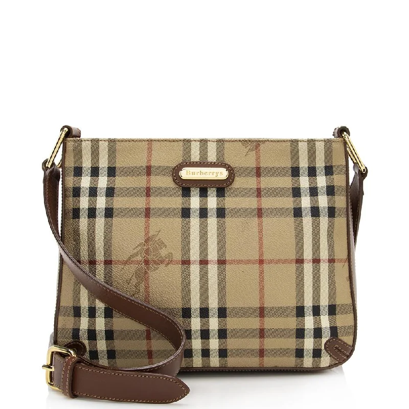 Burberry Bags with Magnetic Closures for Quick AccessBurberry Vintage Haymarket Check Barnard Shoulder Bag (SHF-13358)