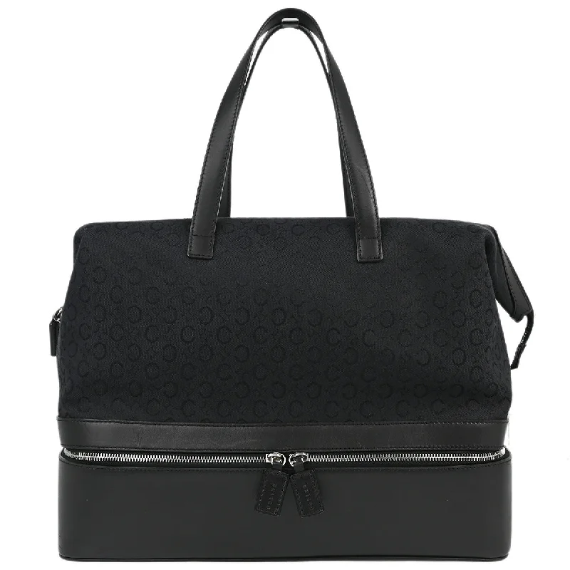 Celine Black C Macadam Handbag