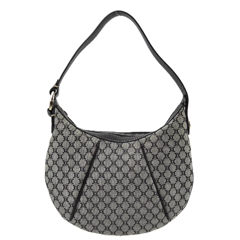 Celine Gray Macadam Hobo Handbag