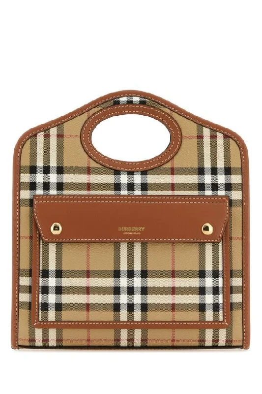 Statement - Making Oversized Burberry BagsBurberry Woman Printed Canvas And Leather Mini Pocket Handbag