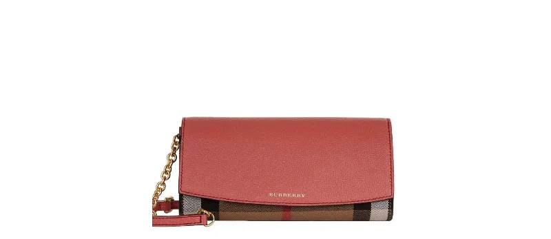 Sporty Burberry Bags for Athletic ActivitiesBurberry Wallet on Chain Cross Body Bag Cinnamon Red