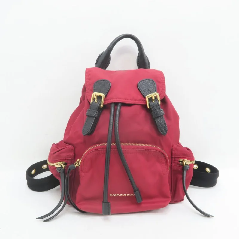 Two - Tone Burberry Bags for a Modern AestheticBurberry Small Runway Winered Nylon Backpack