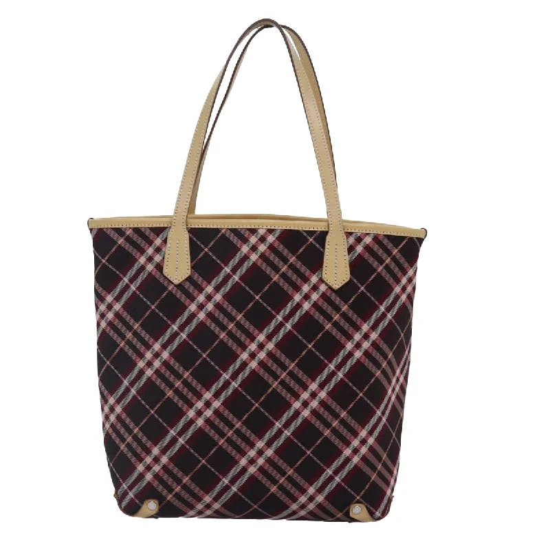 Burberry Bags with Signature Check Pattern in New ShadesBURBERRY Nova Check Blue Label Tote Bag Canvas Red Silver  bs17113