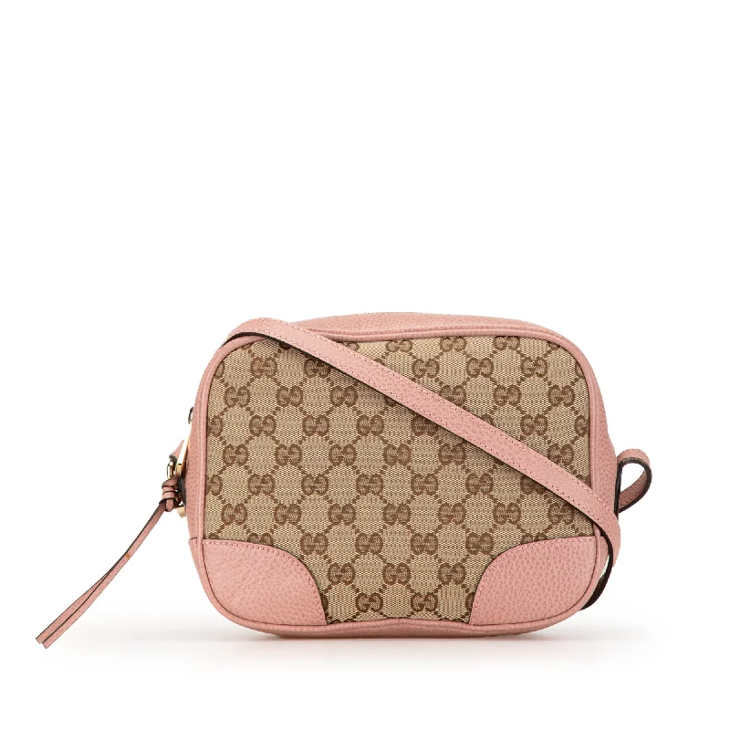 Brown Gucci GG Canvas Bree Crossbody Bag