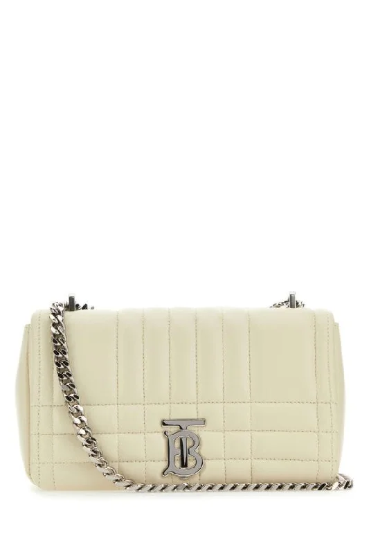 Burberry Bags with Adjustable Handles for Different Carrying WaysBurberry Woman Ivory Leather Small Lola Crossbody Bag