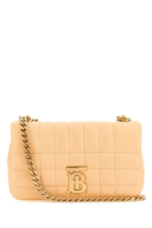 Burberry Bags with Zipper Compartments for SecurityBurberry Woman Peach Leather Mini Lola Shoulder Bag