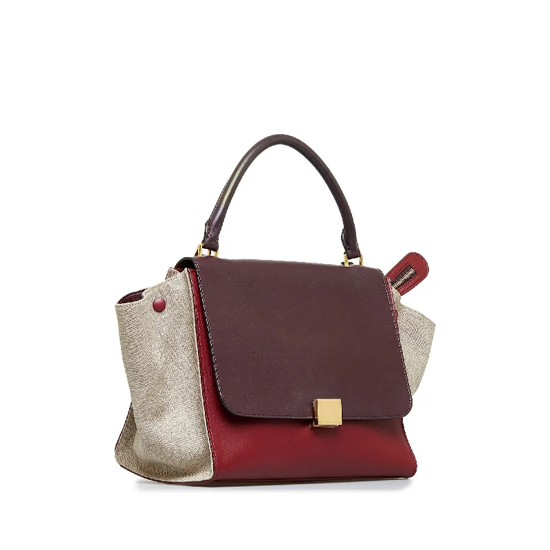 Celine Trapeze Tricolor Satchel (SHG-xrb8EN)