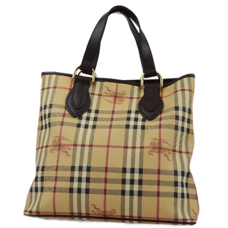 Soft Leather Burberry Duffel Bags for Weekend TripsBURBERRY Beige House Check Tote Handbag 172436